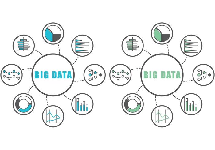 Grandes Datos Infográficos vector