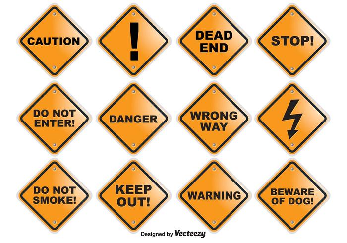 Caution Vector Signs