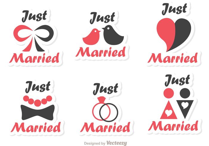 Simple Just Married Vectors