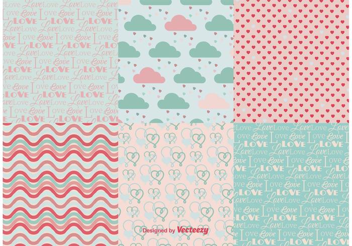 Love Backgrounds Patterns vector