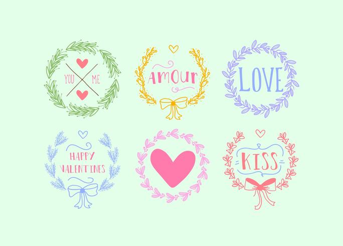 Love Wreaths vector