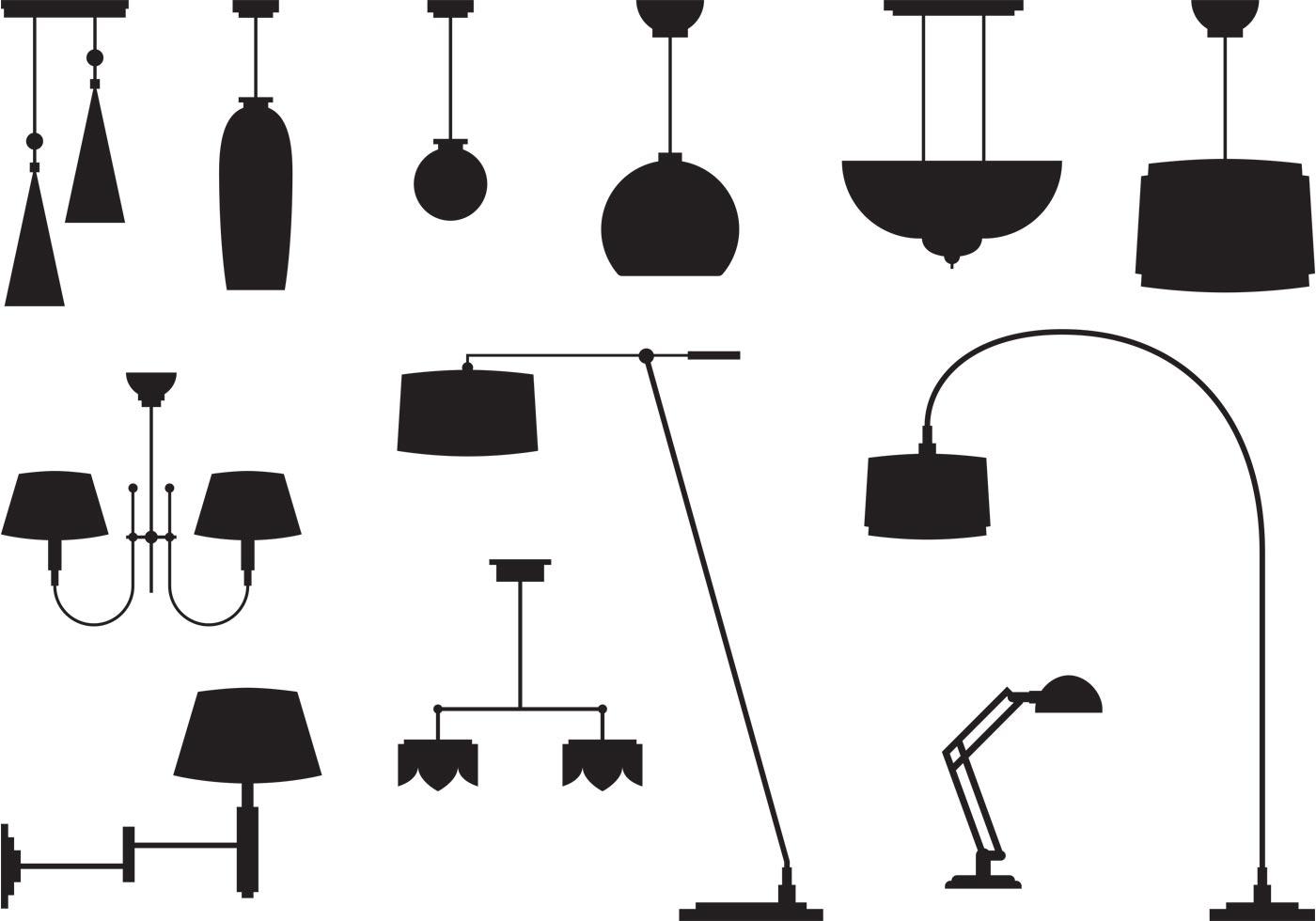 Modern Chandeliers 86366 Vector Art at Vecteezy