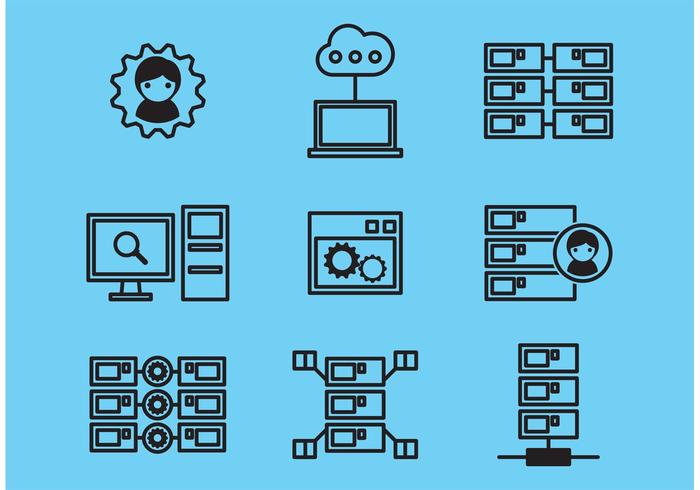 Database Icons vector