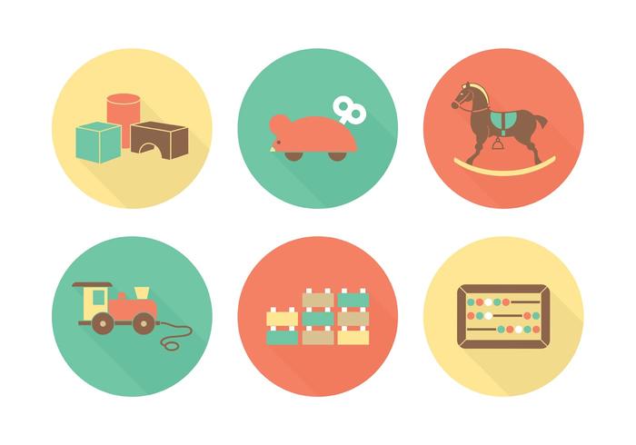 Free Flat Toys Vector Icons