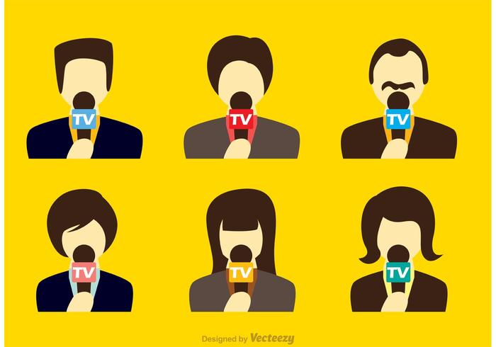 News Reporter Vectors