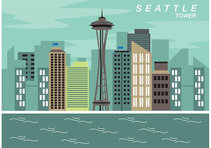 Seattle Space Needle Vector