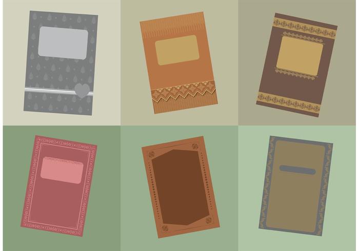 Blank Book Covers Vector Picker