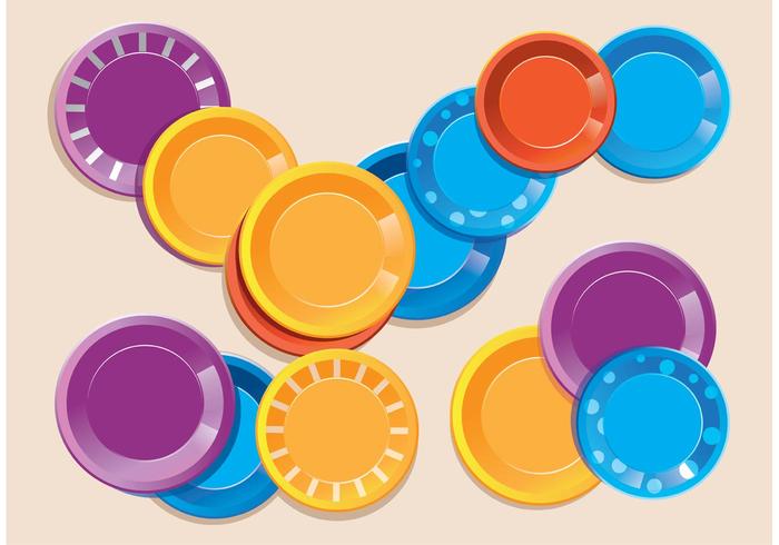 Colorful Paper Plate Vectors
