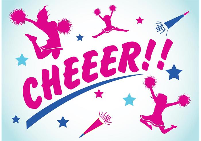 Cheerleading Backgrounds 2 vector