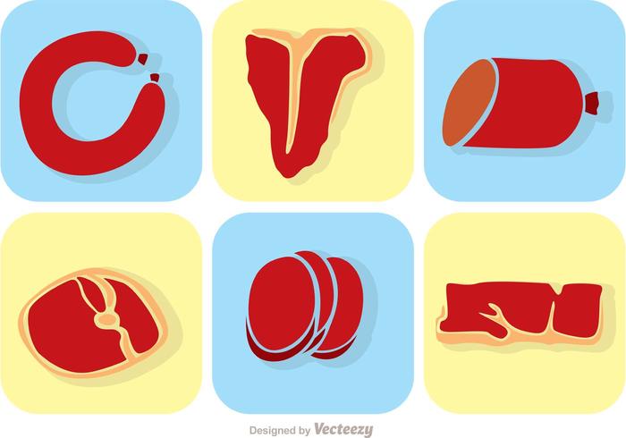 Set Of Meat Vectors