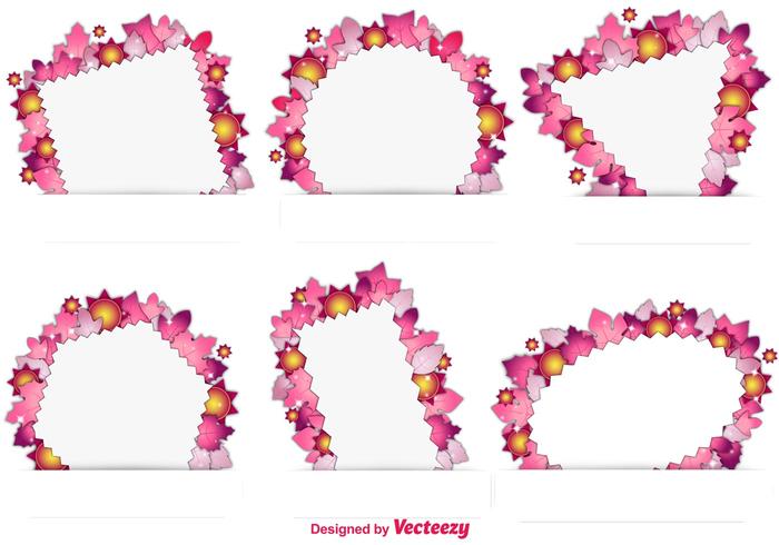 Summer Foliage and Sunny Frames vector