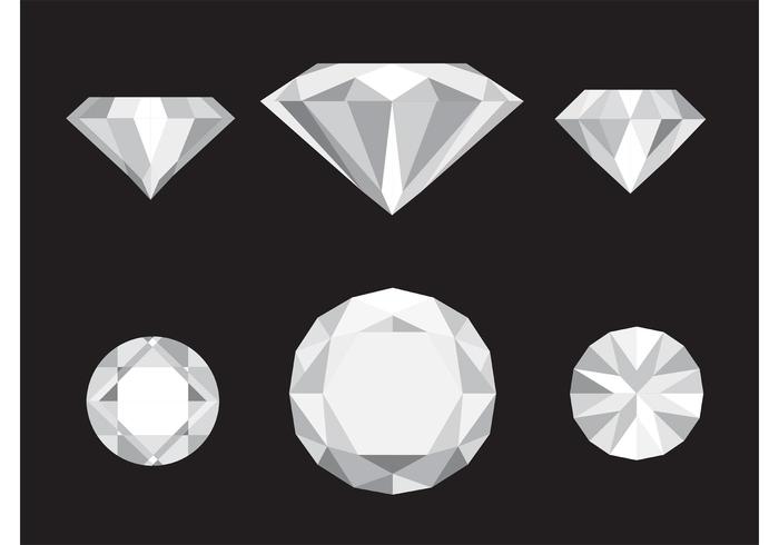 Iconos Del Diamante Del Vector
