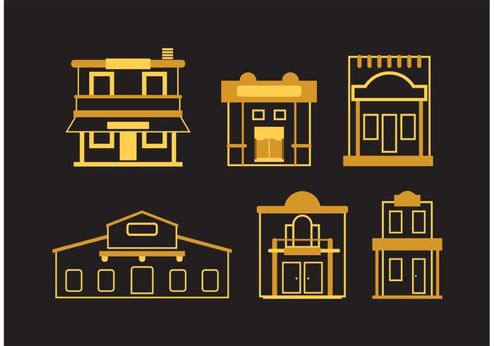 Old West Town Vectors