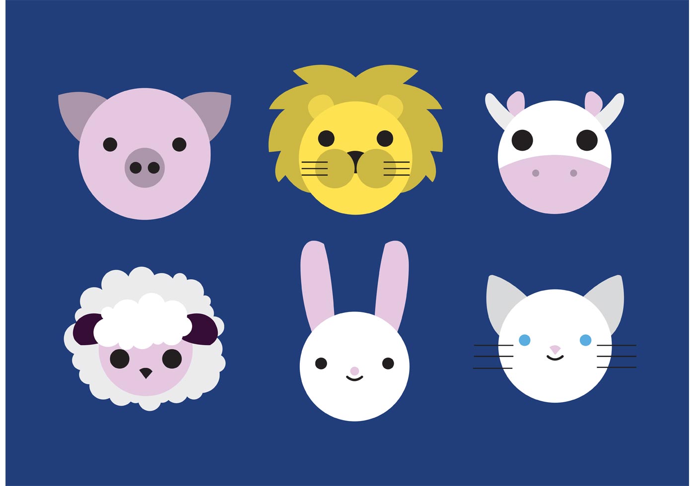 Download Cute Animal Vectors - Download Free Vector Art, Stock Graphics & Images