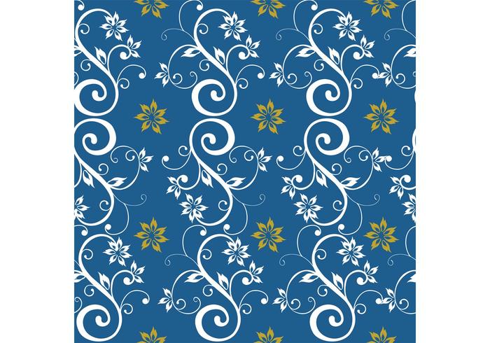 Blue Seamless Floral Background Blue Seamless Floral Background