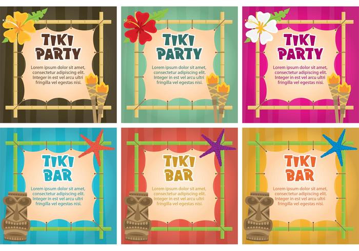 Tiki Torch Invitation Vectors Tiki Torch Invitation Vectors