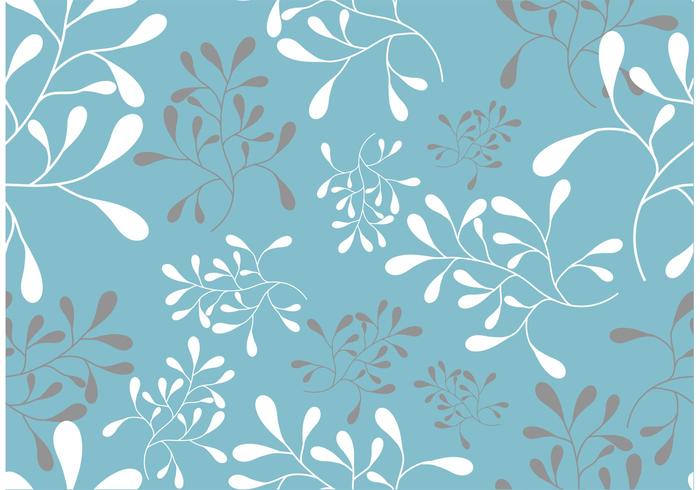 A Seamless Swirl Leaf Pattern Vector 