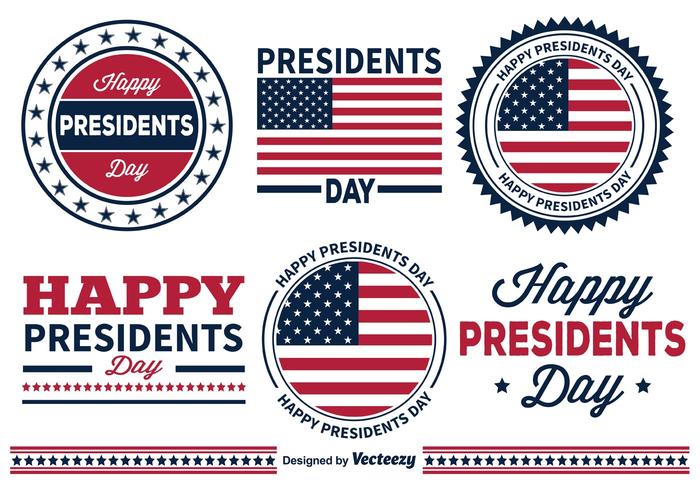 Presidents Day Badges vector