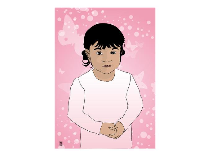 Little Baby Girl Vector Little Baby Girl Vector