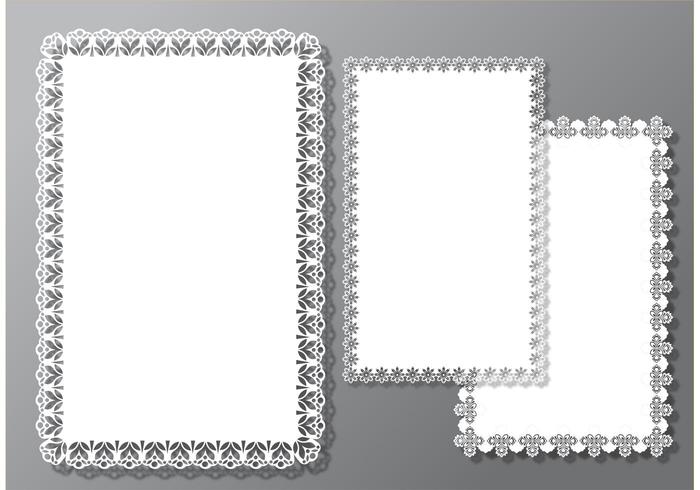 Square Doily Vectors 