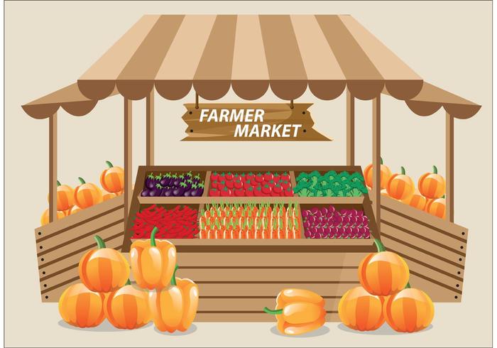 Farmers Market Vector