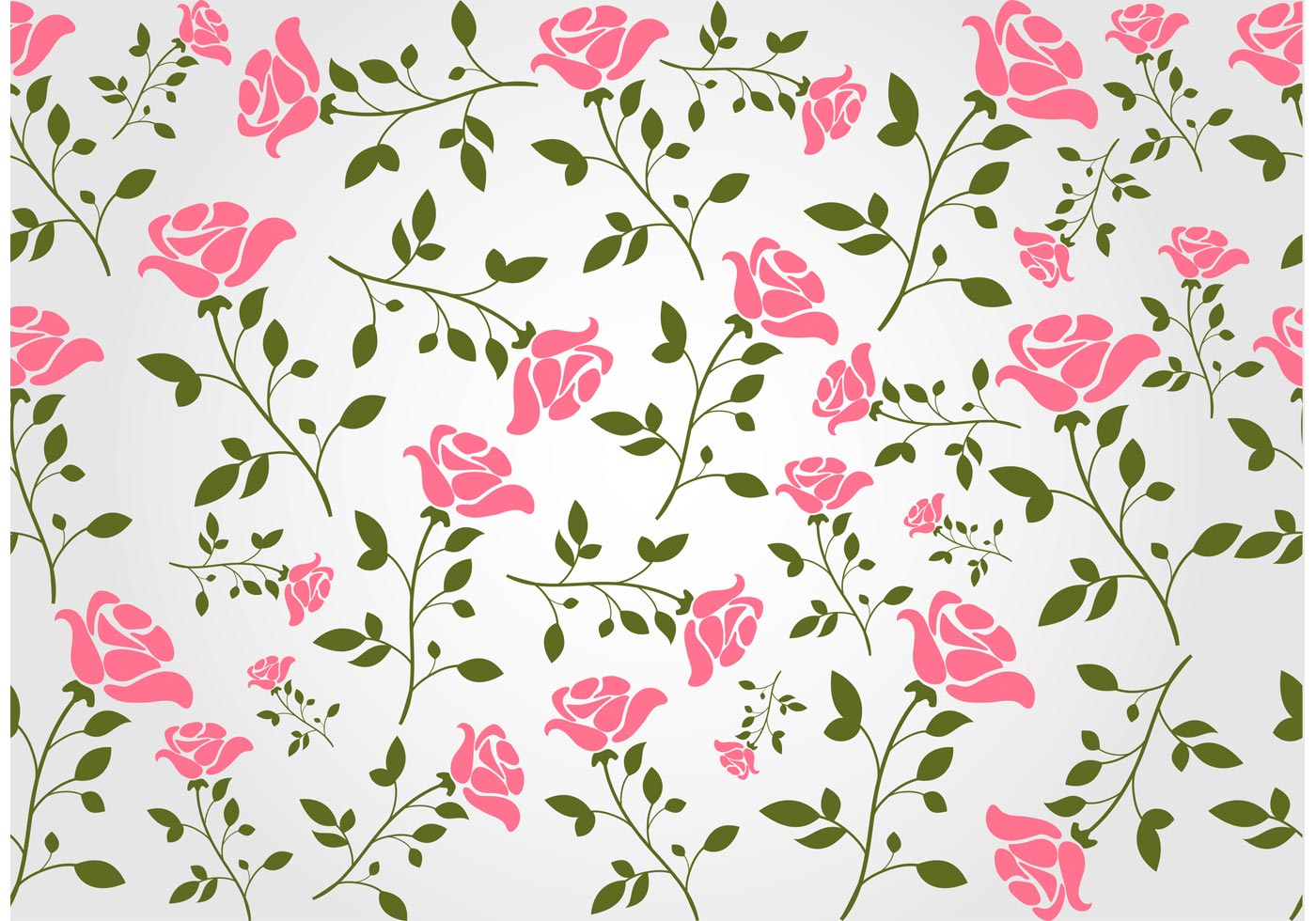 Download Seamless Floral Vector Background - Download Free Vectors, Clipart Graphics & Vector Art