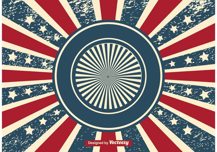 Patriotic Sunburst Grunge Background Patriotic Sunburst Grunge Background