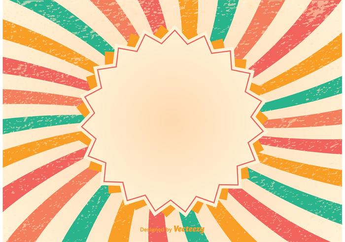 Grunge Sunburst Background vector