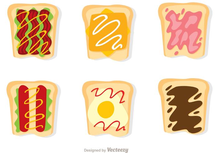 Set Of Sliced Bread Vectors Set Of Sliced Bread Vectors