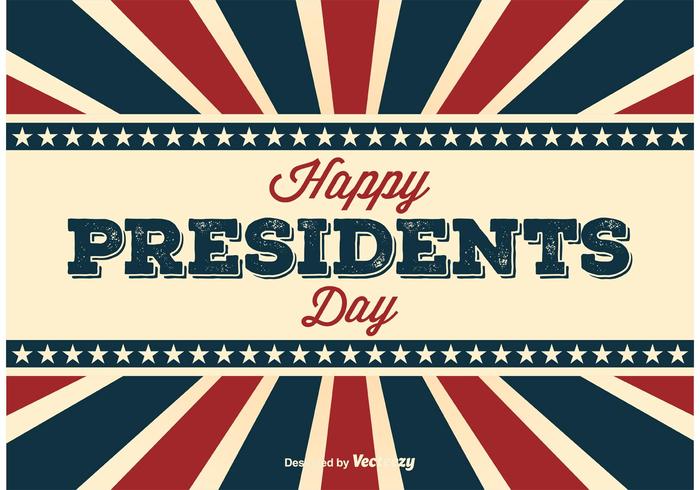 Retro Presidents Day Poster vector