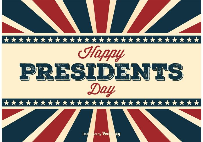 Retro Presidents Day Poster vector