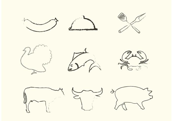 Sketchy Animal Vectors