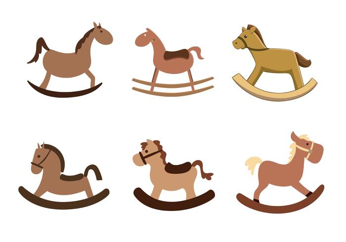 Vector Rocking Horses