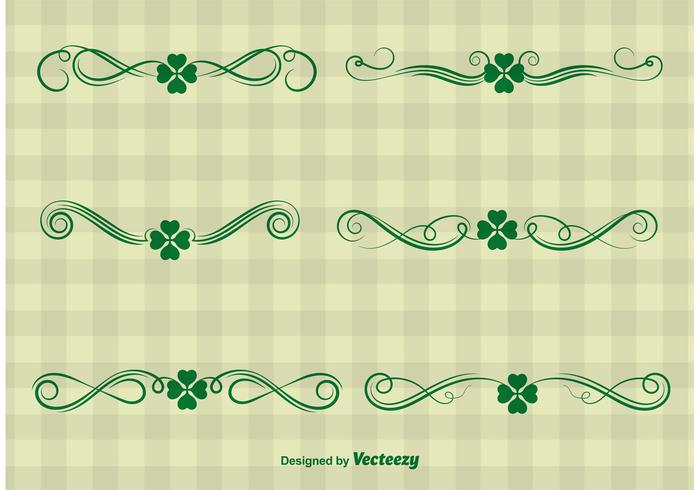 Vectores del ornamento del día de St Patrick