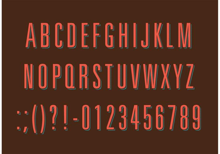 Thin Retro Type Vectors 