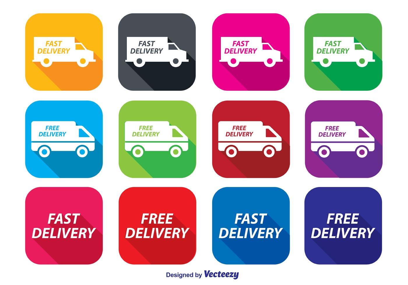 Fast Delivery Icon Set 86780 Vector Art at Vecteezy