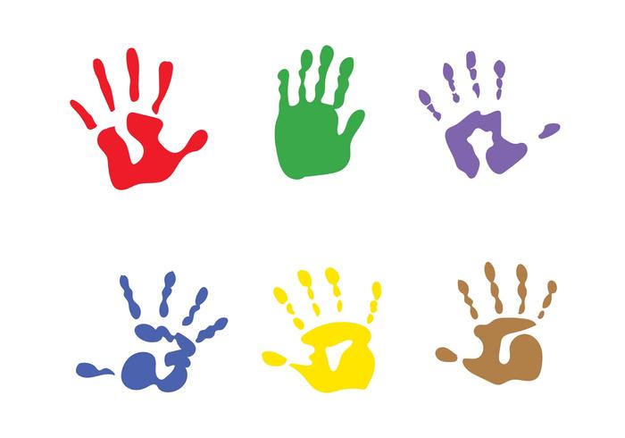 Vector Child Handprints