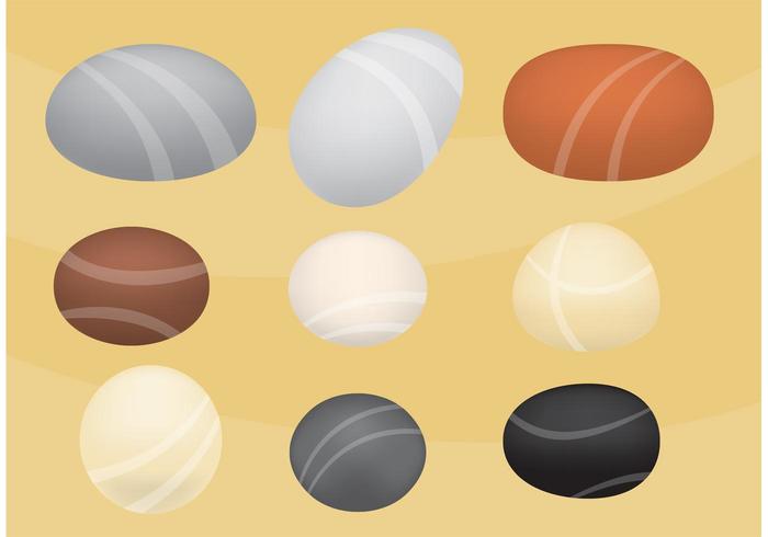 Zen Garden Stone Vectors