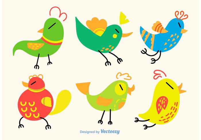 Vector Birds Cartoon