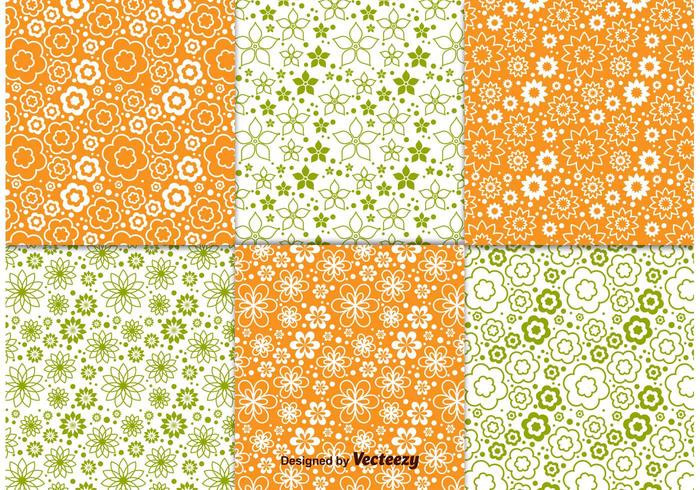 Floral Spring Pattern Vectors