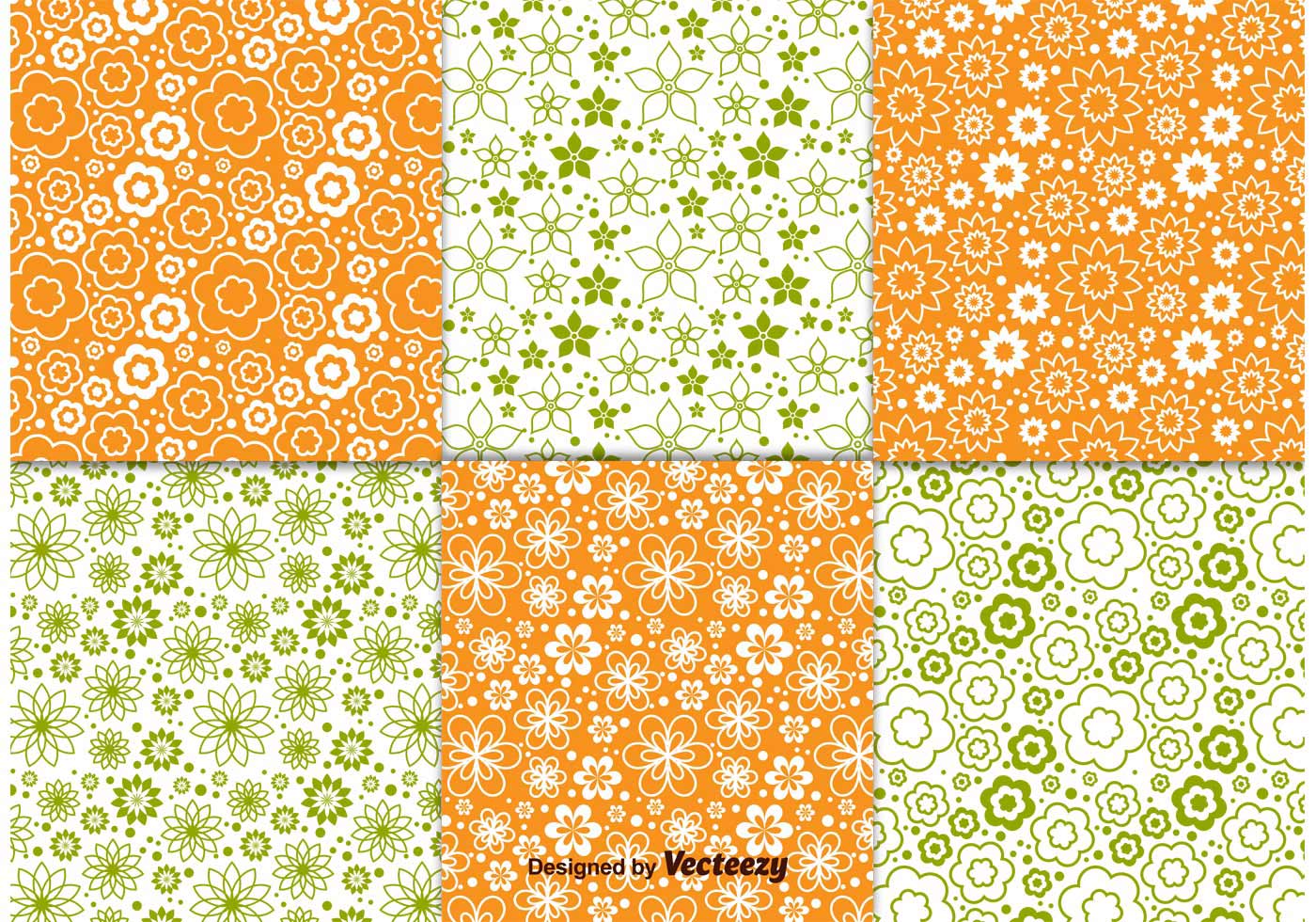 Floral Spring Pattern Vectors - Download Free Vector Art ...