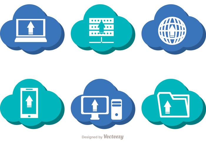 Blue Cloud Computing Vectores