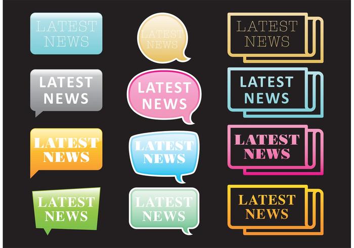 Neon Latest News Vectors Neon Latest News Vectors