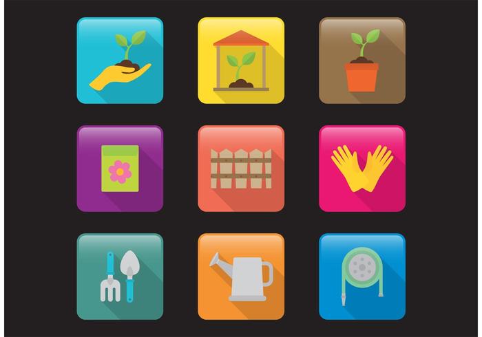 Gardening Vector Icons Gardening Vector Icons