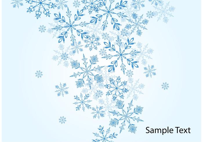 Winter Snowflake Vector Background