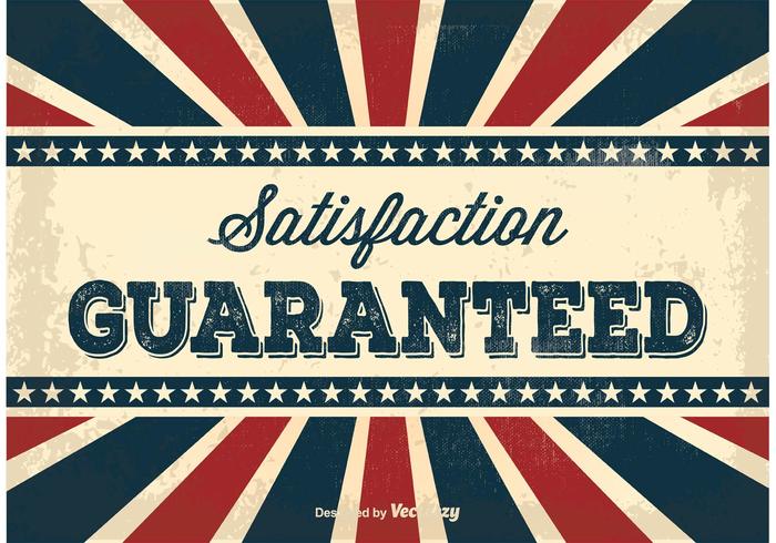 Old Vintage Satisfaction Guaranteed Illustration vector