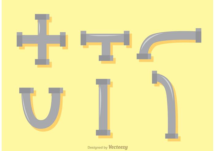 Simple Sewer Pipe Icons Vectors Simple Sewer Pipe Icons Vectors