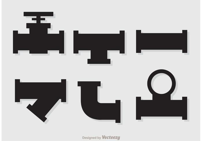 Silhouette Sewer Pipeline Vectors