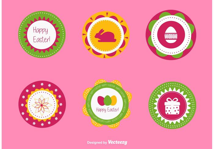 Easter Label Vectors