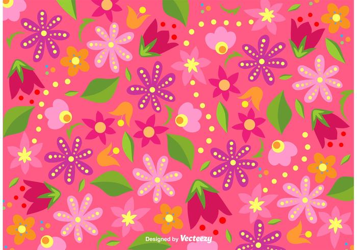 Fondo floral brillante de fondo vector